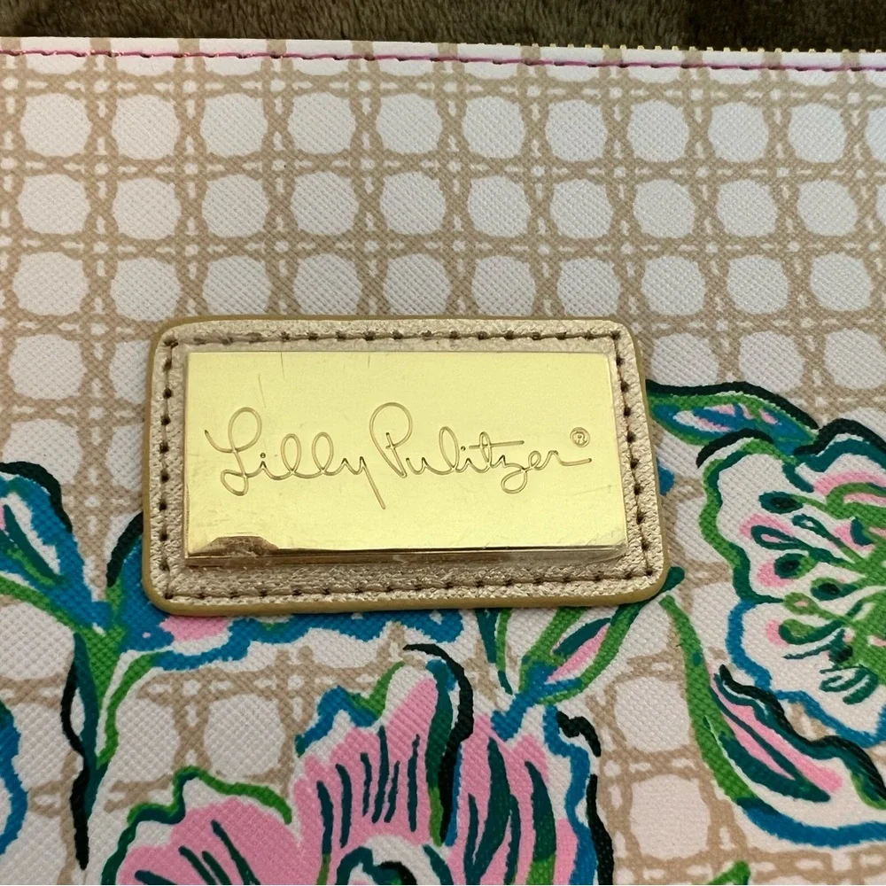 NWT Lilly Pulitzer Tech Pouch 2 Piece Set - Cumulus Blue Chick Magnet